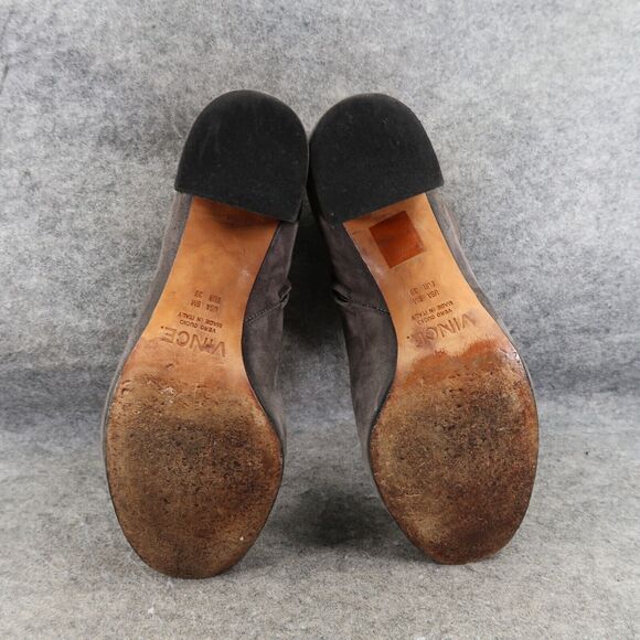 Vince Shoes Womens 9 Booties Fashion Suede Blakely Block Heel Classic Ankle Boot - Picture 11 of 15